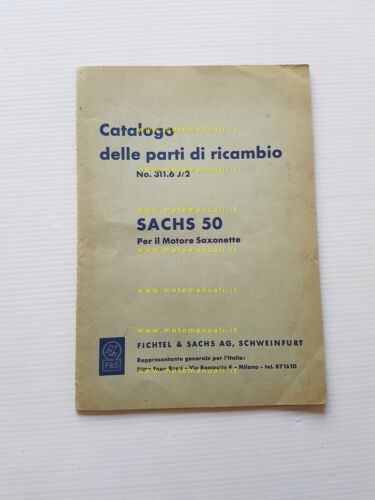 Sachs MOTORE 50 Saxonette 1963 catalogo ricambi originale spare parts …