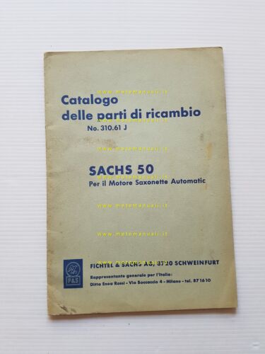 Sachs MOTORE 50 Saxonette Automatic 1964 catalogo ricambi originale parts …