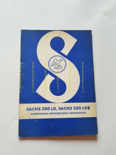 Sachs motori 200 LD - 200 LDR Messerschmitt manuale officina …
