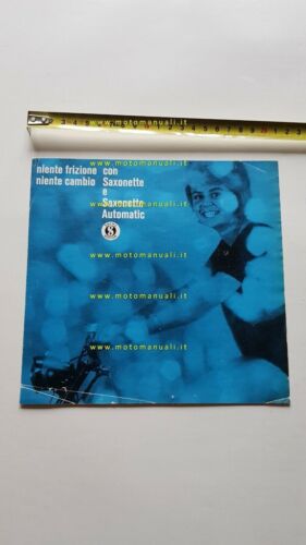Sachs Saxonette 50 Automatic depliant italiano ciclomotore originale brochure