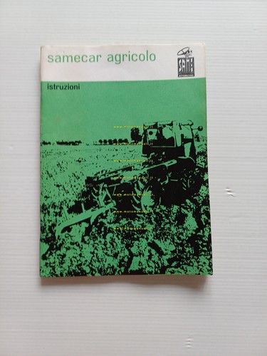 SAME Samecar Agricolo 1963 trattore manuale uso manutenzione originale