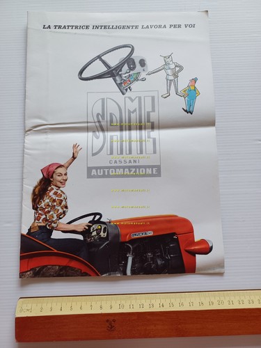 Same trattore modello 240 Automazione 1960 depliant italiano originale