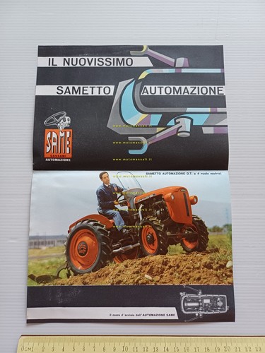 Same trattore Sametto Automazione 1962 depliant italiano originale