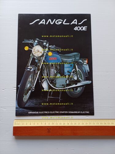 Sanglas 400 E 1975 depliant Spagnolo originale moto