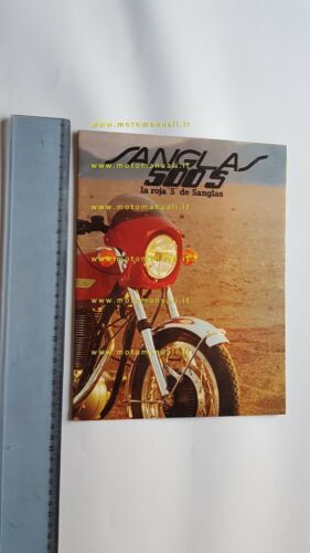 Sanglas 500 S depliant Spagnolo originale anni 70 brochure