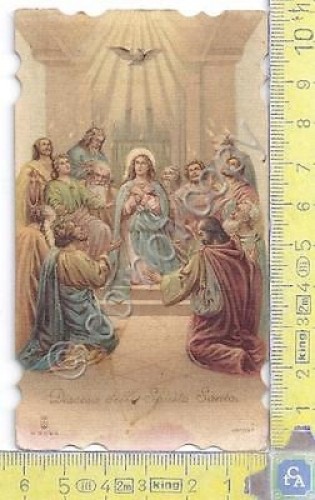 Santino - Holy Card - Discesa dello Spirito Santo - …
