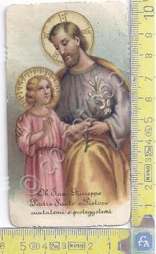 Santino - Holy Card - Orazione a San Giuseppe - …
