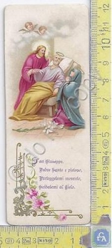 Santino - Holy Card - San Giuseppe - 1899