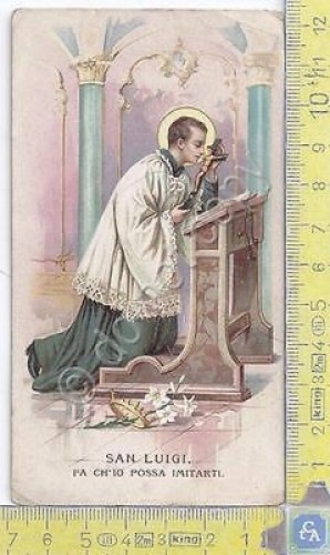 Santino - Holy Card - San Luigi - Primi 900 …