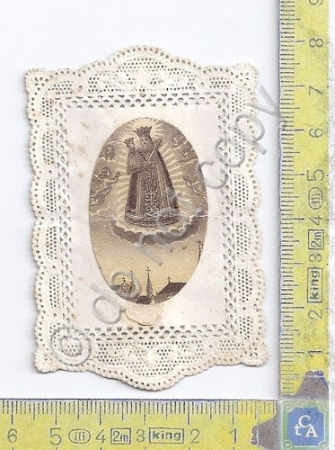 Santino in pizzo - Holy card canivet - Madonna