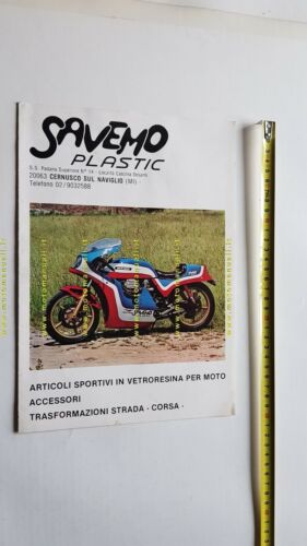 SAVEMO Plastic carenature moto depliant italiano anni 70 originale brochure
