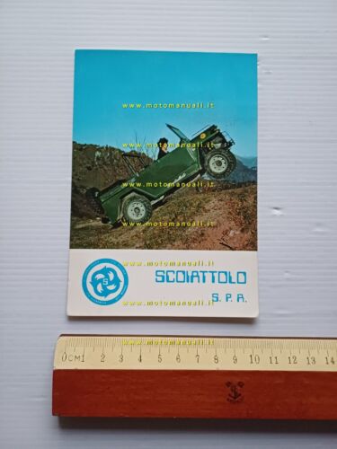 Scoiattolo Fiat 500 4x4 1971 cartolina pubblicitaria originale non viaggiata