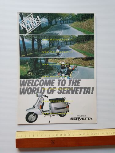 Serveta Lambretta 125 150 200 depliant originale