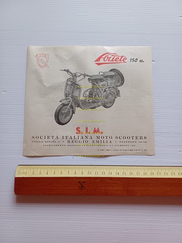SIM scooter Ariete 150 depliant italiano originale