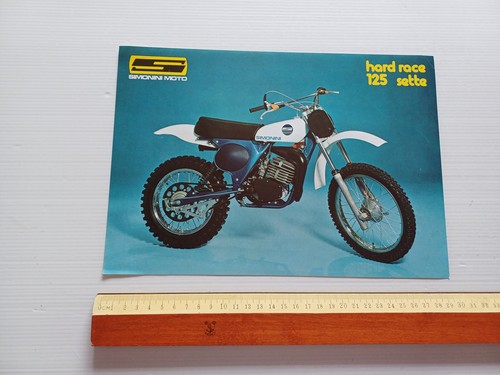 Simonini Hard Race 125 Sette Cross 1977 depliant originale italiano