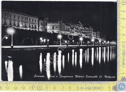 Siracusa - Foro e Lungomare Vittorio Emanuele - by night …