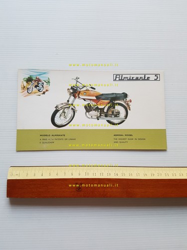 SIS Sachs 50 Almirante 5 1972 depliant originale testo portoghese …