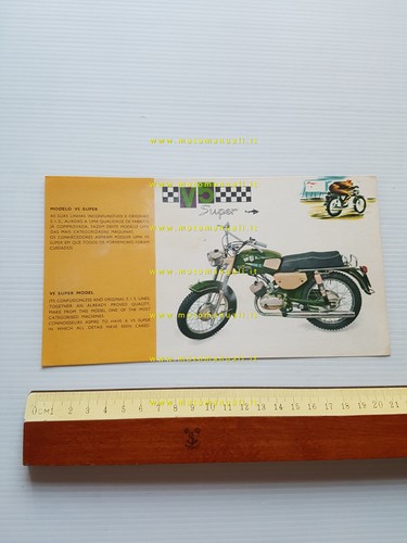 SIS Sachs 50 V5 Super 1968 depliant originale testo portoghese …