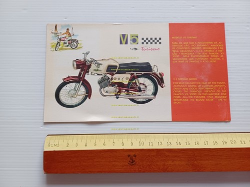 SIS Sachs 50 V5 Turismo 1973 depliant originale portoghese