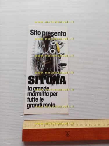 SITO Sitona marmitta moto depliant italiano originale