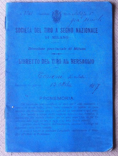Società Tiro a Segno Nazionale - Libretto tiro al bersaglio …