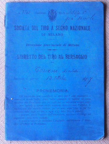 Società Tiro a Segno Nazionale - Libretto tiro al bersaglio …