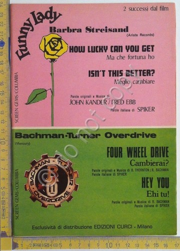 Spartito - Score - Barbara Streisand - Buchman Turner Overdrive …