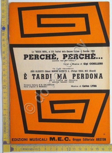 Spartito - Score - Bossa Nova - Sanremo 1963 - …