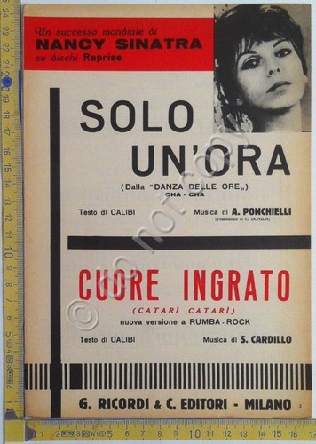 Spartito - Score - Nancy Sinatra - Solo un'ora - …