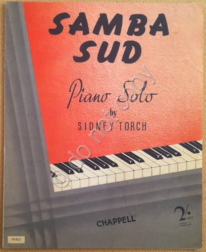 Spartito - Score - Samba sud - piano solo by …