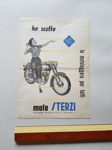 Sterzi 125-Turismo Lusso\Gran Sport 125-160 1951 depliant originale italiano