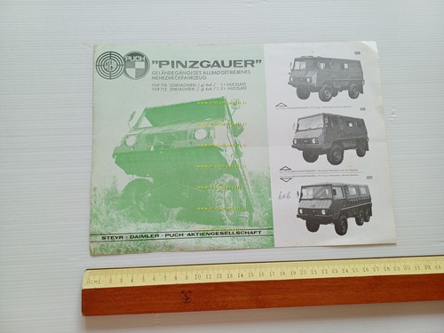 Steyr Puch Pinzgauer 1971 depliant tedesco originale