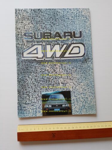 Subaru 4WD produzione modelli 1984 depliant pubblicitario originale italiano