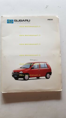 SUBARU cartella stampa Motor Show 1991 originale ITALIANO originale no …