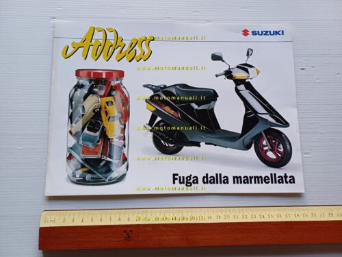 Suzuki Address 50 scooter 1992 depliant originale ITALIANO