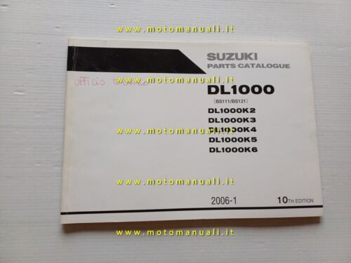 Suzuki DL 1000 V-Strom 2006 catalogo ricambi ORIGINALE spare parts …