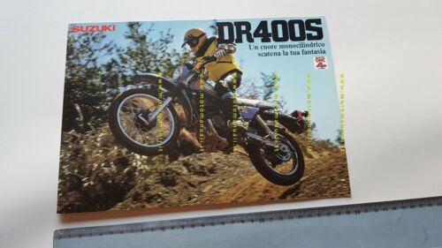Suzuki DR 400 S Enduro 1980 depliant originale ITALIANO brochure