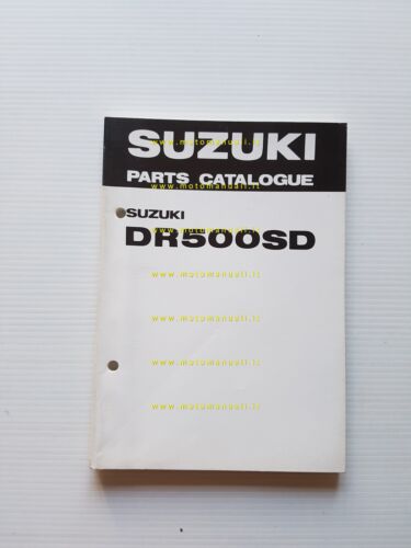 Suzuki DR 500 SD 1982 catalogo ricambi originale