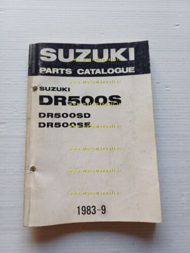 SUZUKI DR 500 SD-SE 1983 enduro catalogo ricambi originale spare …