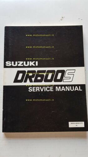 SUZUKI DR 600 S 1984 manuale officina INGLESE originale workshop …