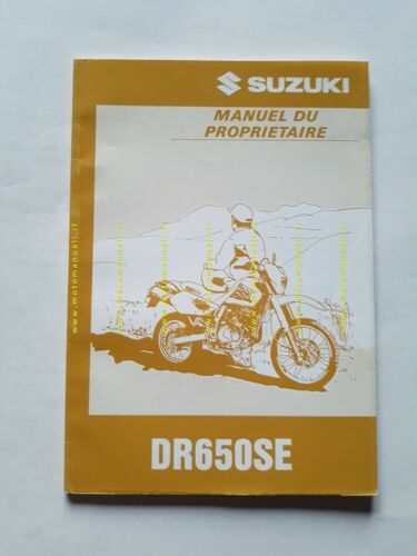 SUZUKI DR 650 SE 1996 manuale uso manutenzione FRANCESE originale …