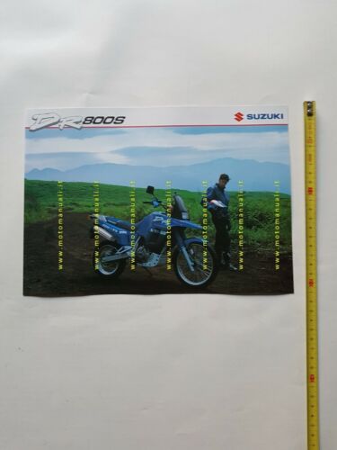 SUZUKI DR 800 S Enduro 1992 depliant INGLESE originale moto
