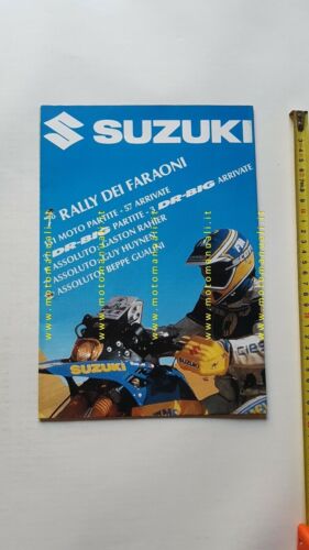 SUZUKI gamma produzione moto 1988 depliant originale italiano brochure