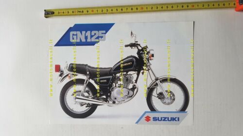 Suzuki GN 125 1993 depliant ITALIANO originale moto genuine brochure