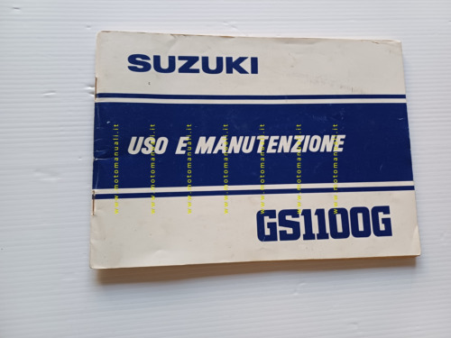 Suzuki GS 1100 G 1981-82 manuale uso manutenzione italiano originale