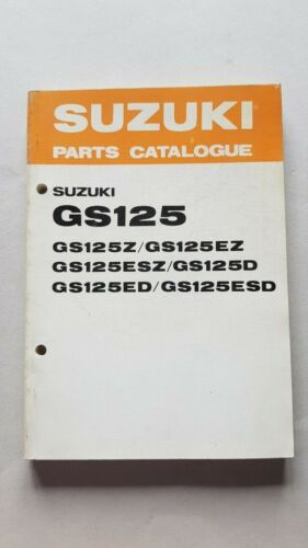 SUZUKI GS 125 Z-E-S-D 1982 catalogo ricambi originale spare parts …