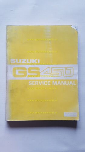 Suzuki GS 450 Modelli 1979-87 manuale officina INGLESE originale WORKSHOP …