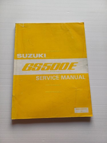 SUZUKI GS 500 E 1989 manuale officina originale INGLESE workshop …