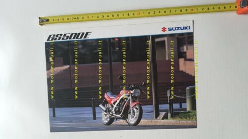 Suzuki GS 500 E 1992 depliant INGLESE originale moto genuine …