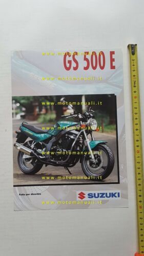 Suzuki GS 500 E 1995 depliant originale ITALIANO brochure moto